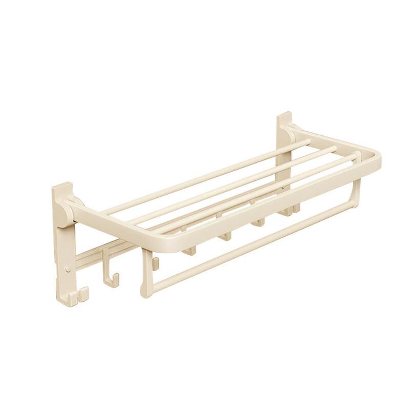cmaos Cream Style No-Drill Bathroom Towel Rack & Accessory 5-Piece Set