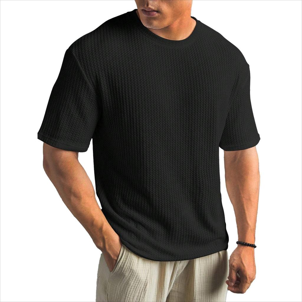 T-shirt Estiva da Uomo a Maniche Corte Casual Versatile Bella