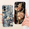For OPPO A6x Case CPH2783 Fashion Sunset Painted Soft Liquid Silicone Phone Cover For OPPO A6t Pro OPPOA6t 4G CPH2853 Back Cases