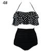 Damen Blumen High Waist Bikini Set Stilvolle Bademode Gepolstert Übergröße Badeanzug