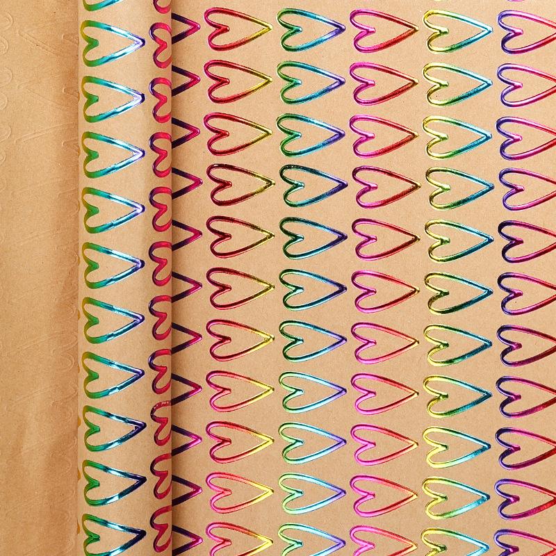 Papel de Presente Kraft Embossado de Luxo para Aniversários e Dia dos Namorados