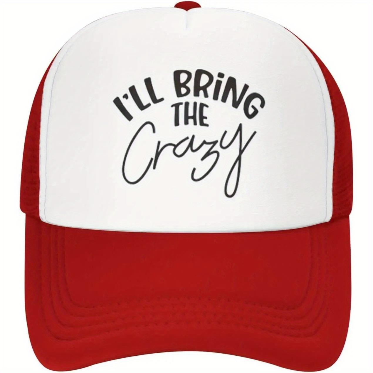 Я Принесу Безумие Слоган Тракер Кепка Смешная Взрослая Унисекс Полиэстер Бейсболка Повседневная Вечеринка Подарок One Size