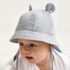 Newborn Boys Girls Bucket Hat Summer Kids Toddler Panama Cap 0 To 12 Months Soft Cotton Baby Sun Hat With Ears Cute Bunny