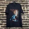 T-shirt Nera Carol King a Trama Nera Unisex per Adulti Cotone Taglie Complete