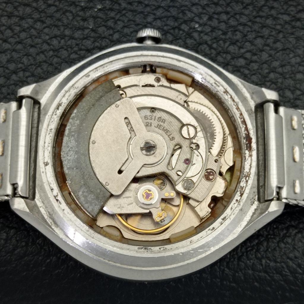 GEBRAUCHTE VINTAGE SEIKO 5 AUTOMATIK 6319A JAPAN HERREN SCHWARZES ZIFFERBLATT UHR a433808-2