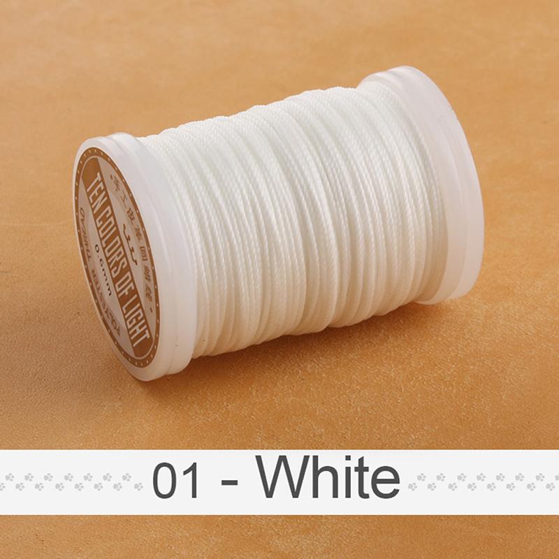 2021 Leather Craft Sewing Leather Round Wax Thread 0.6 Mm Round Wax Thread