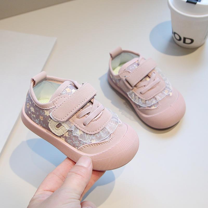 

Girls Baby Shoes, Learning Shoes, Infant Shoes, Soft-soled Shoes, Canvas Shoes, Girls Shoes 18 розовый