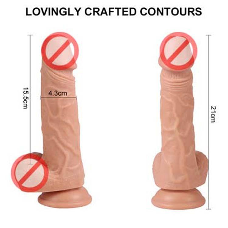 Realistischer Dildo mit 10 starken Vibrationen, kabellose Fernbedienung, 360°-Wirbelbewegung für Frauen, Dual-Density-Vibrator