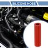 X AUTOHAUX 1 piece Inner Diameter 12mm/0.47" Length 76mm/2.99" 0 Degree Straight Red Car