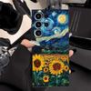 Case for Samsung Galaxy S25 Edge S23 Ultra S21 FE S20 S24 Plus Black Soft Phone Cover Oil Painting Art