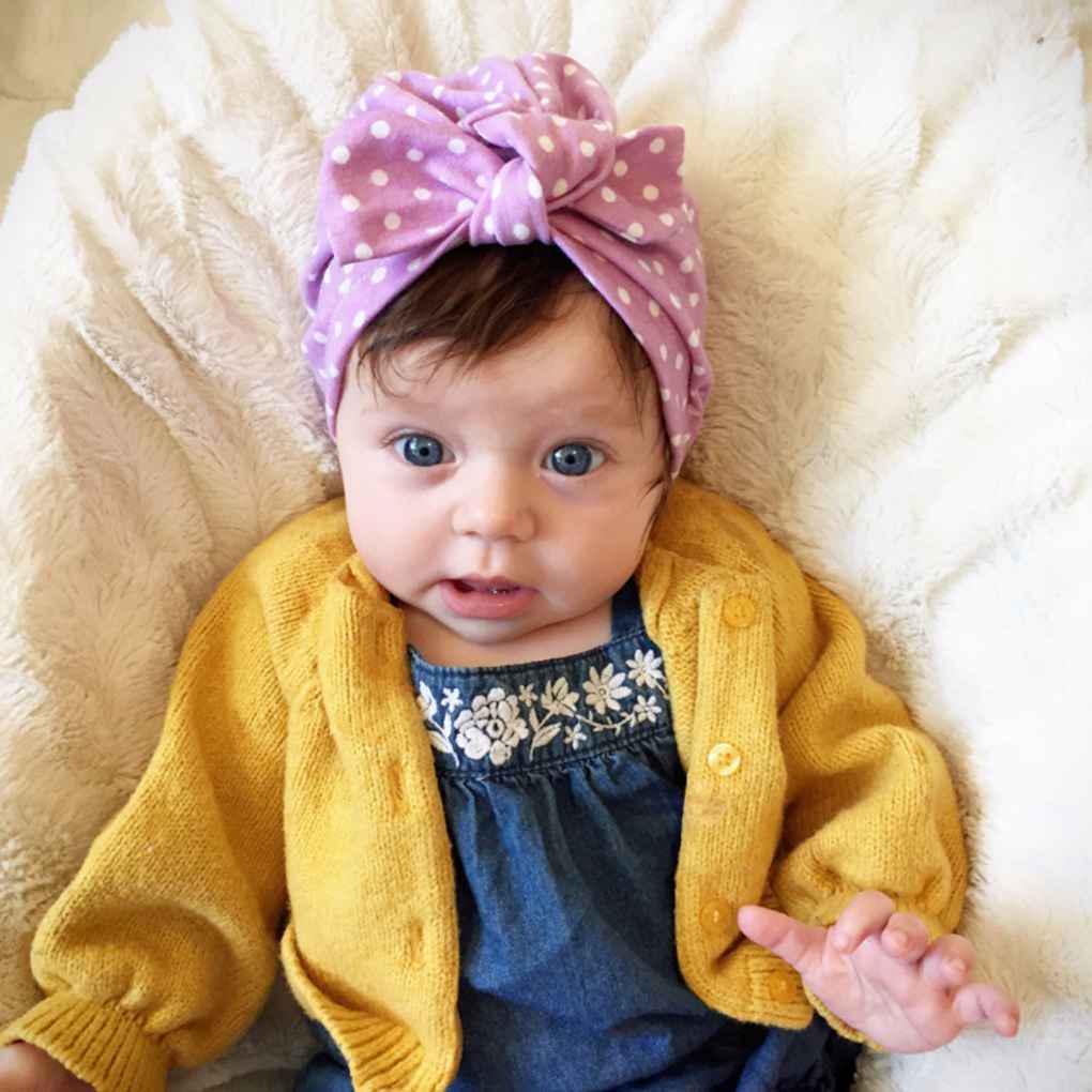 Buy Baby Girl Cute Dot Pattern Hat Headband Headwraps Elastic Bunny