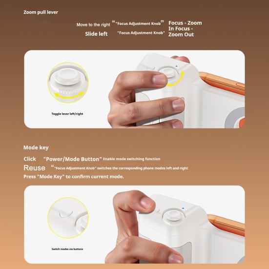 Magnetic Smartphone Grip with Wireless Remote & Phone Charging Ergonomic Camera Grip Portable Adjustable Tripod Mount Phones Photography Accessories