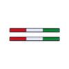 2Pcs Automobile Seal National Flag Badge Fender Badge 3D Metal