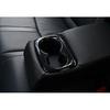 Rear Drinking Glass Panel Cover Trim Carbon Fiber Fit For Honda Civic 2016-
