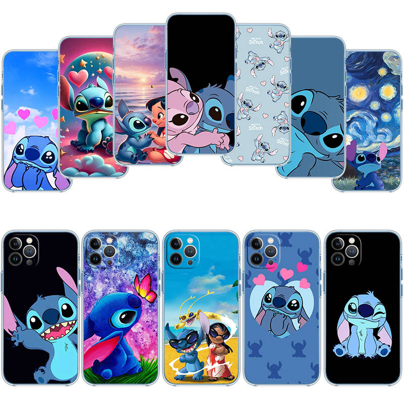 Cute Lilo Stitch Phone Case for Motorola Edge 20 30 S30 40 50 Fusion Lite Plus Pro Neo Ultra One Hyper Power Action Zoom Macro Vision