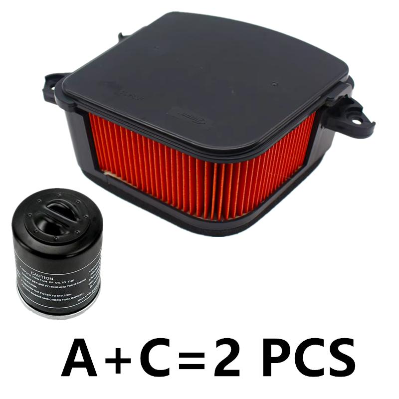 Motorcycle Air Filter For HYOSUNG GV300 QH300-A QM300 GV300S Classic Engine Air Intake Cleaner Oil Filter