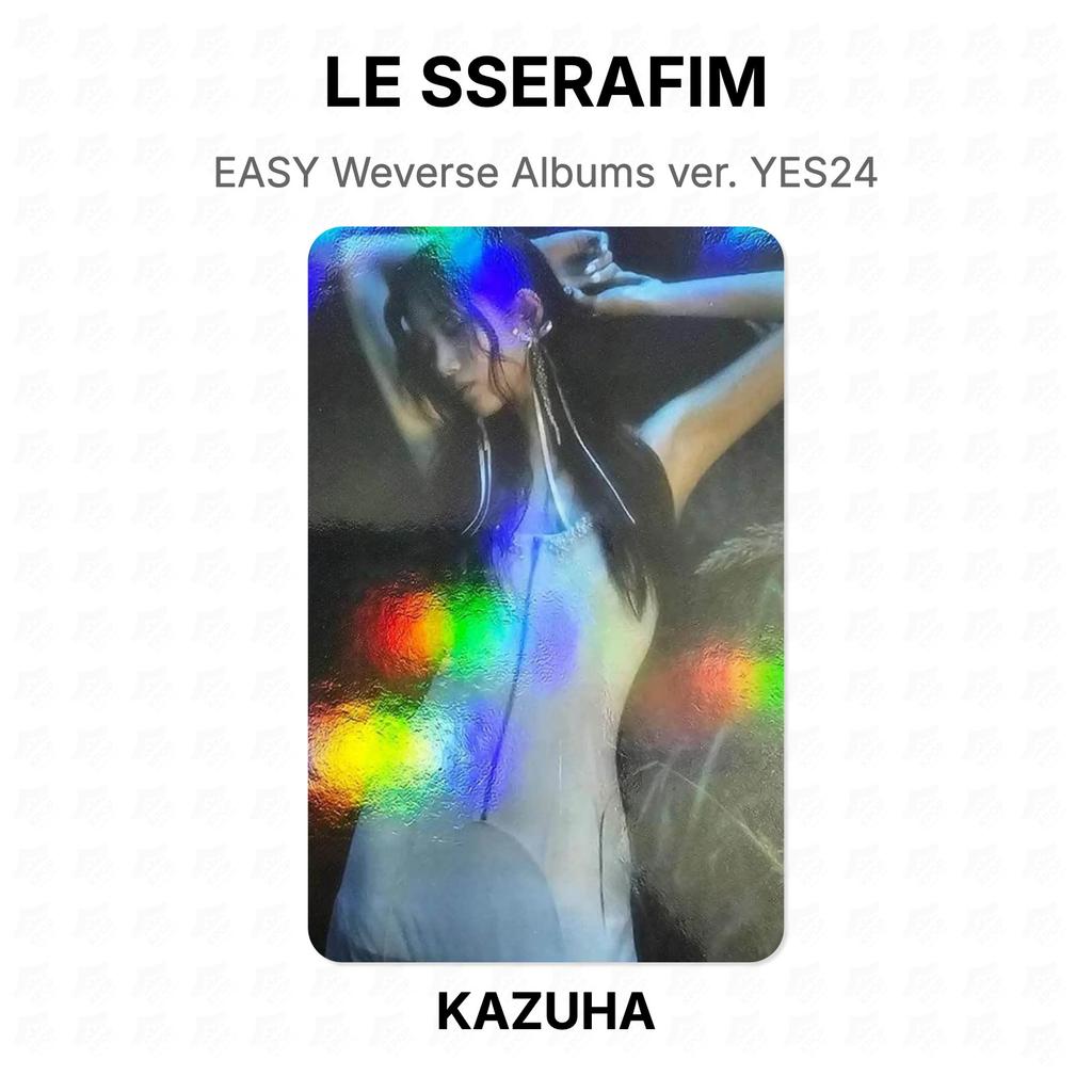 LE SSERAFIM EASY Weverse Albums ver. YES24 Official Photocard
