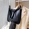 Ielgy Large-Capacity Bag High-End Textured Messenger Bag Fashionable All-Match One-Shoulder Armpit Bucket Bag
