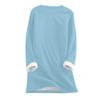 Women's  And Winter Large Size Loose Printed Top Thickened And Lamb's Wool Warm And Fitted Bottom Shirt