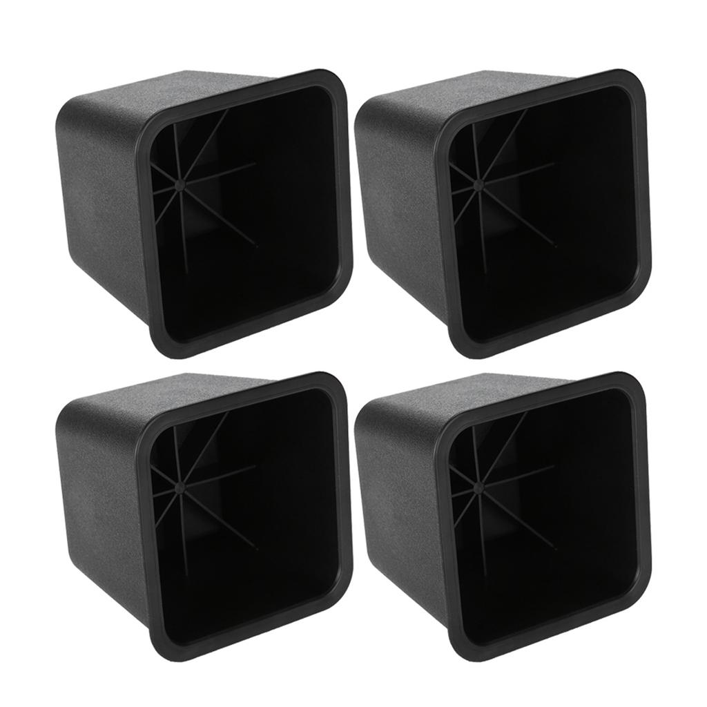 4Pcsset 3" Furniture Raisers Adjustable Bed Chair Riser Wide Feet Lift Stands