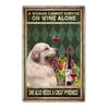 Retro art animal canvas painting lovely dog reading poster slogan wall painting living room bedroom home decoration mural No Frame