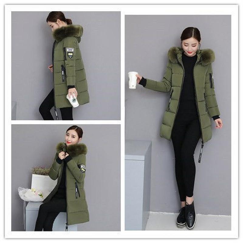 Parkas Women Long Padded Jackets Hoodie Coats Elegant Loose Casual