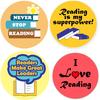 Reading Stickers for Kids,Teacher Reward Labels,Motivational Reading Stickers for Students,Teacher,School,piring Planner Label,1.5 inch 504 Per Pack