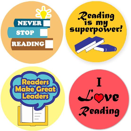 Reading Stickers for Kids,Teacher Reward Labels,Motivational Reading Stickers for Students,Teacher,School,piring Planner Label,1.5 inch 504 Per Pack