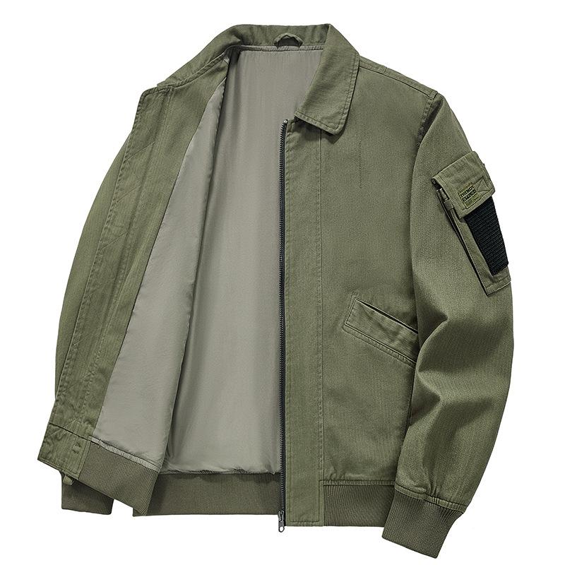 

Весна и осень Молодежная мужская куртка с отворотом, стираная, тонкая куртка на одежде, свободный топ большого размера 4XL