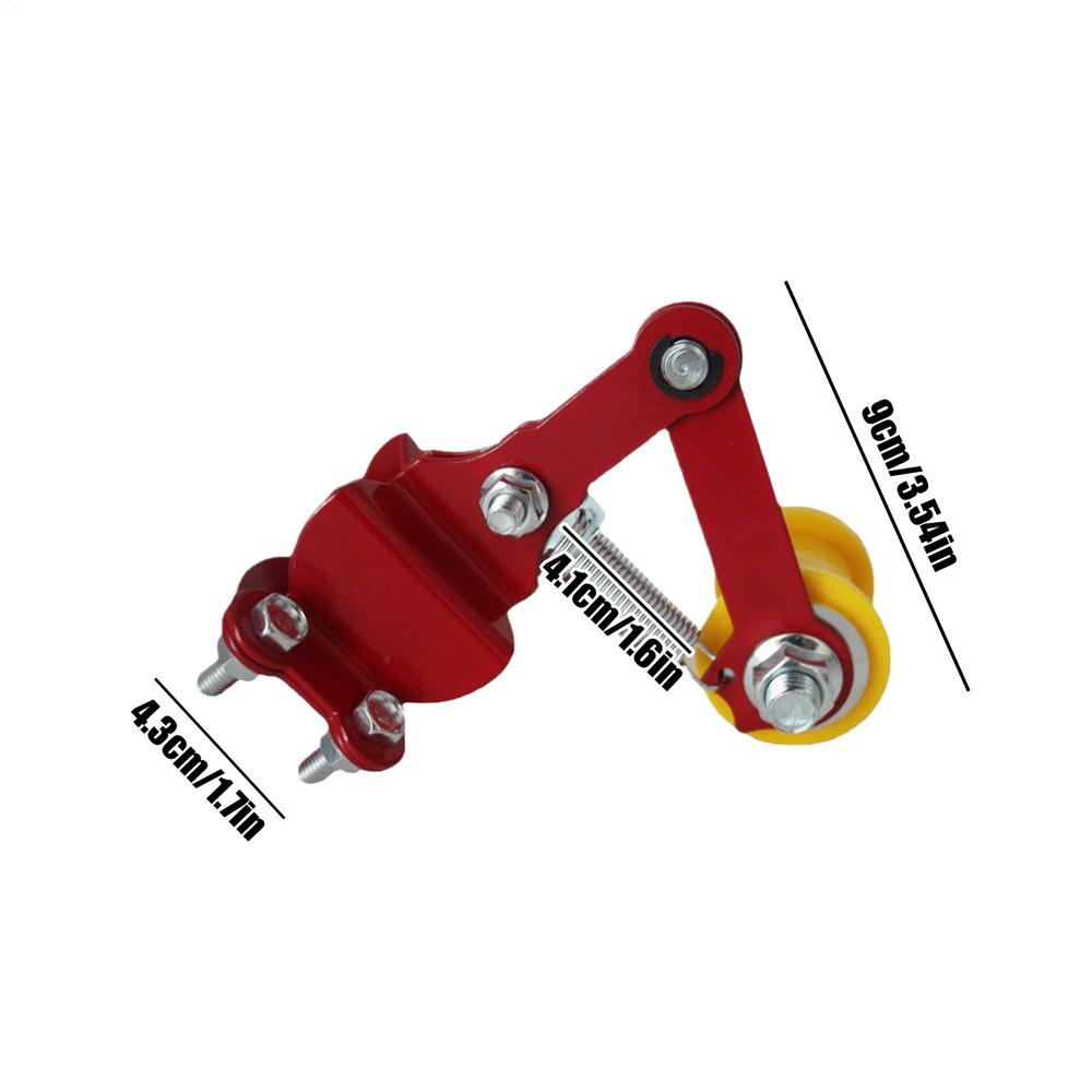 Motorcycle Chain Adjuster Universal Chain Tensioner With Guide Wheels Motorbike Chain Tensioner Iron For Dirt Bike ATV Motocross