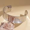 Metallic geometric round open bracelet fashion niche bracelet jewelry