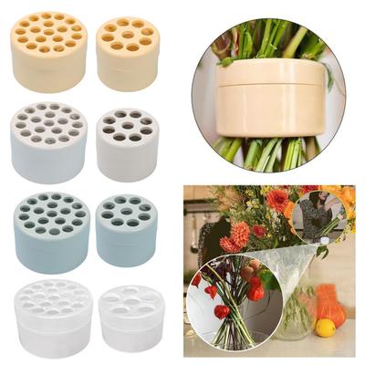 2ks spirálový držák stonku Ikebana DIY kytice Twister váza aranžér květin Mřížka Víceotvorová rostlina