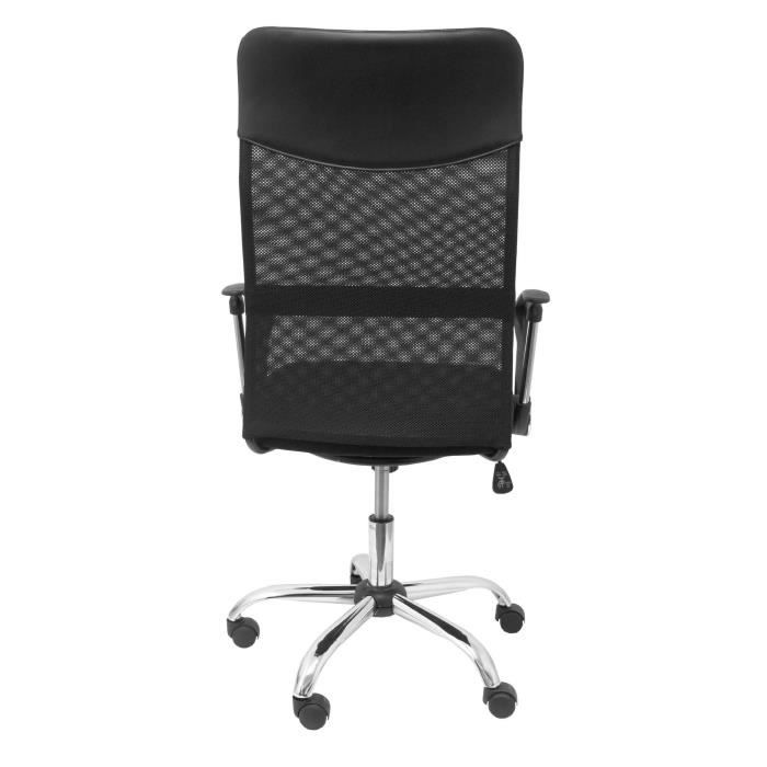 Fauteuil directionnel ergonomique avec mécanisme de basculement, accoudoirs fixes et réglables en hauteur - Dossier en maille