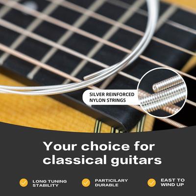 Alice Classical Guitar Strings 6 Pcs/Set/Nylon Core Strings /AC148/AC158/AC108/AC130/AC139/AC136/AC132 /Guitar Parts Accessories