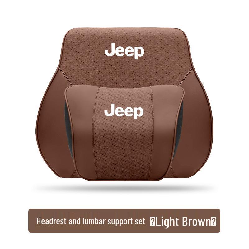 Zagłówek i podparcie lędźwiowe do Jeepa: Poduszka podróżna na szyję do Cherokee, Compass, Grand Commander