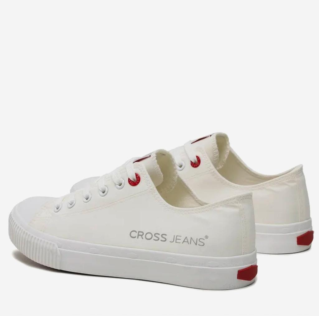 Cross jeans LL1R4021C - white men's sneakers, classic casual sneakers