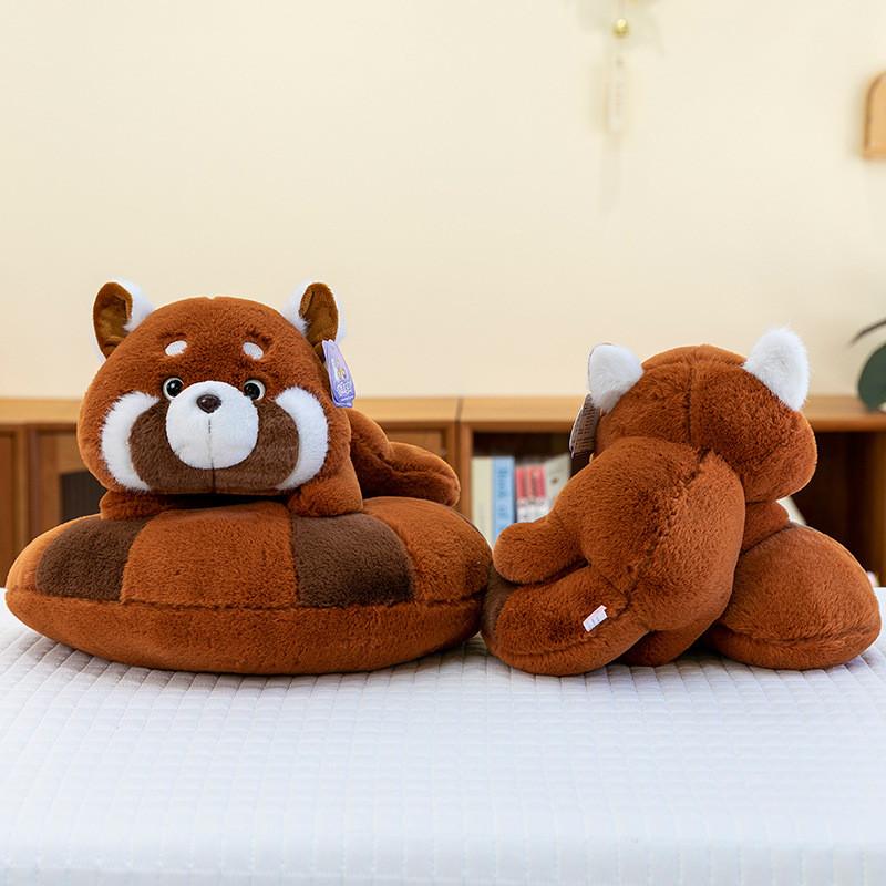 Panda Plush Doughnut Stuffed Toy Animal Dolls Cushion Room Decoration Kids Gift