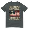 Jesus Is My Savior Trump Is My President Trump 2024 Usa Flag TShirt