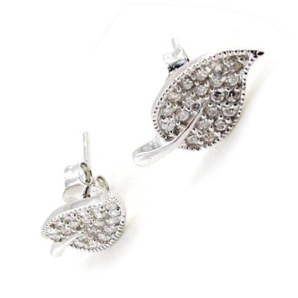 Les Trésors De Lily [J0186] - Silver Earrings 'Déesse' Silver White (rhodium-plated) - 15x7 Mm