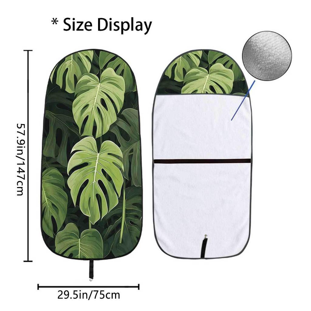 Universal Car Front Seat Leaf Towel Cover - Ideal for Gym & All-Season Use