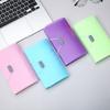 1PC 13 Cell A6 Mini Lanyard Organ Bag Office File Storage Candy Color Ticket Folder Transparent Folder