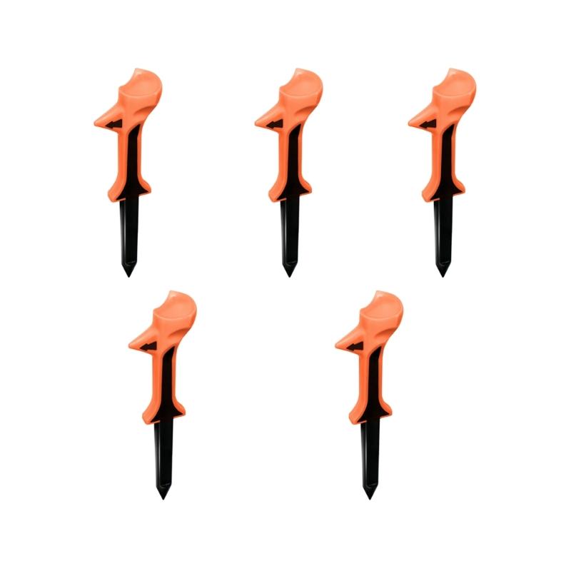 5Pcs Adjustable Golf Ball Tees Training Equipment 10 Degree Tilt Golf Tees for Golfers Golf Ball Holder Easy To Use