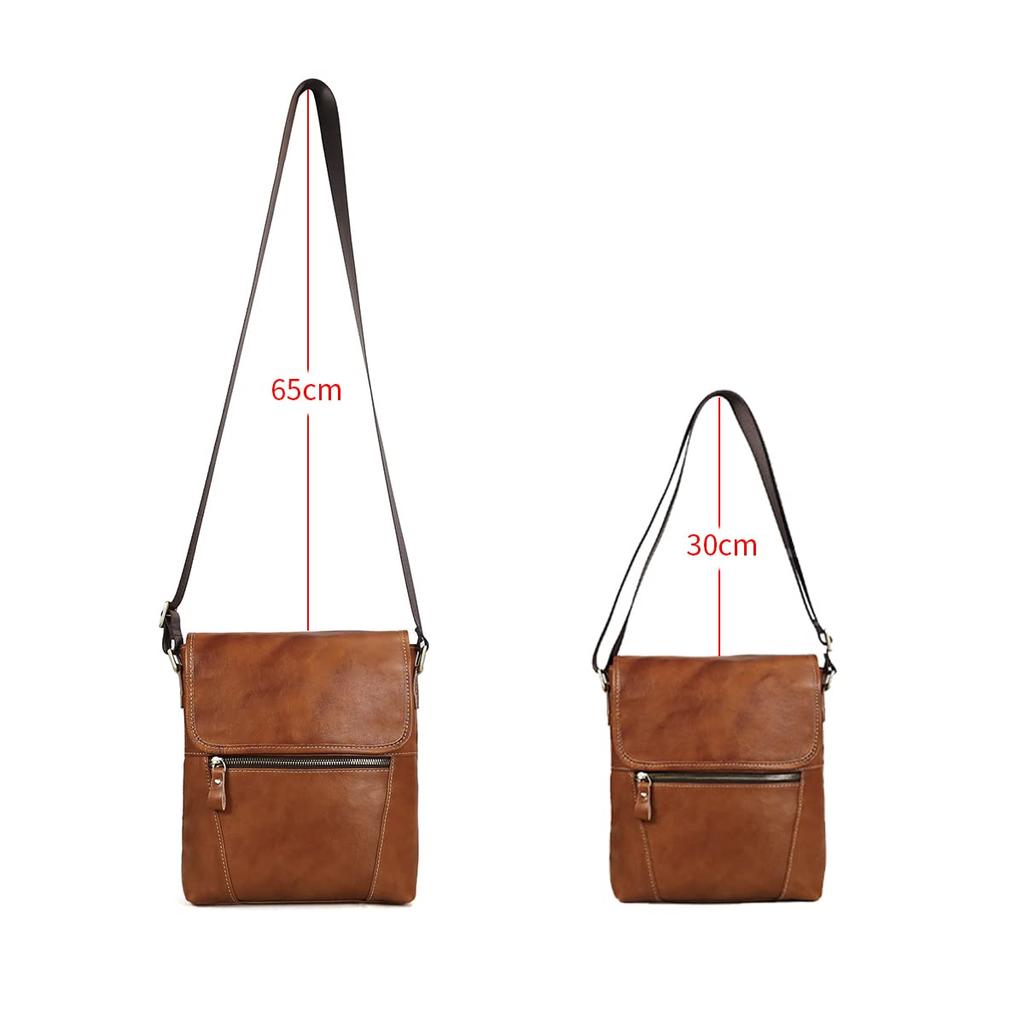 Morsut Genuine Leather Shoulder Bag for Popular Leather Shoulder Fits Perfect for Casual and Outdoor Activities Men, Bag, 11-inch iPad, Cycling,