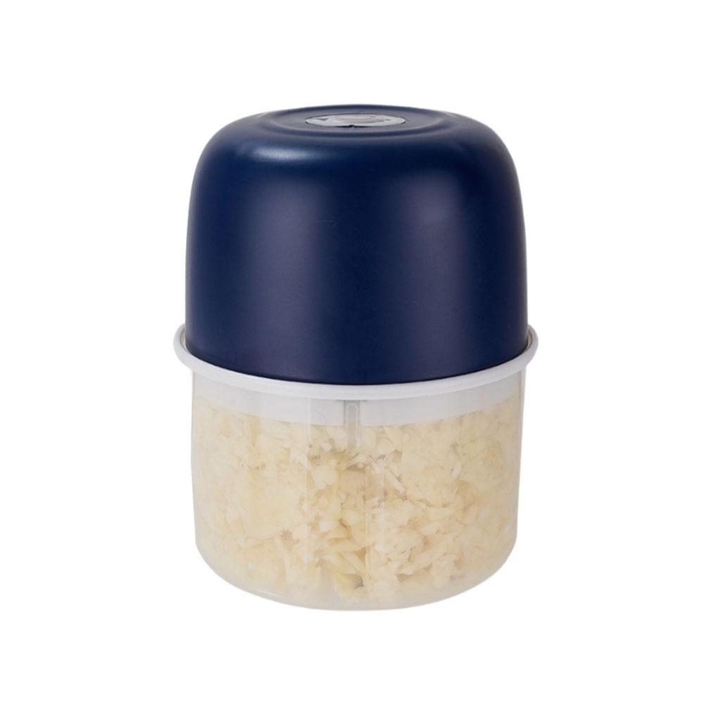 

Многофункциональная чеснокодавилка Портативный измельчитель чеснока Мини-кухонный комбайн Детское питание синий