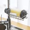 Creative Stainless Steel Kitchen Faucet Rack - Single-Layer Draining and Storage Shelf for Sink and Cleaning Tools