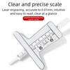 Corrosion Resistant Tire Depth Measuring Tool With Clear Markings For And Handmade Enthusiasts