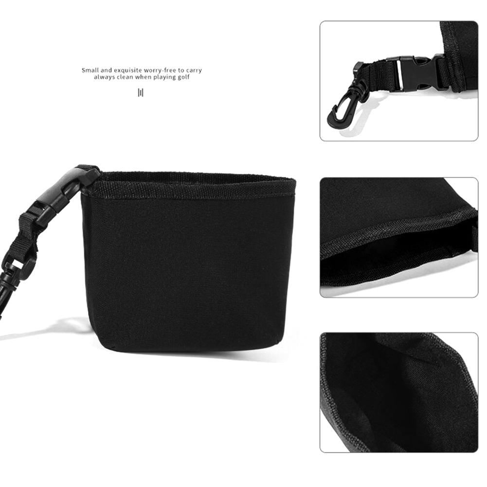 Golf Ball Cleaning Bag Microfiber Cloth Exterior Golf Club Cleaning Bag Portable