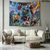Demon Slayer Wall Tapestry Aesthetic Wall Hanging Printed Fabric Blanket Decorative Tapestries for Bedroom Living Room Home Decor