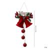 Velvet Flocked Christmas Bells Ornaments Set, Red Decorative Hanging Ornaments for Tree, Wreath, Garland