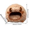 Cat Bed Cave for Indoor Cats Winter Cat Cave in Yak Shape Indoor Cat Nest Semi-Enclosed Dog Tent Bed with Cover